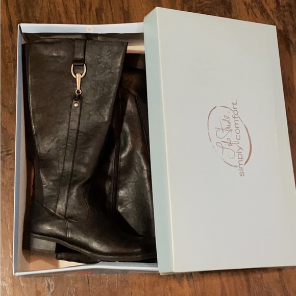 Womens size 7.5 Black Sikora wc riding boots - Picture 3 of 3